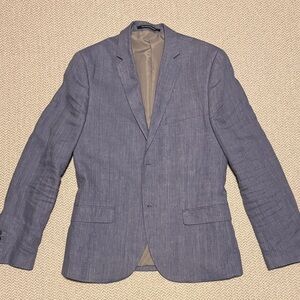 Men's blue linen Blazer